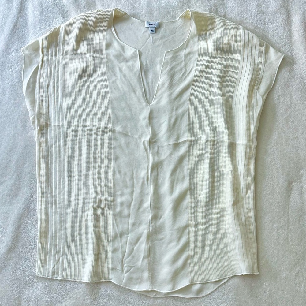 Vince Blouse in Cream - Large